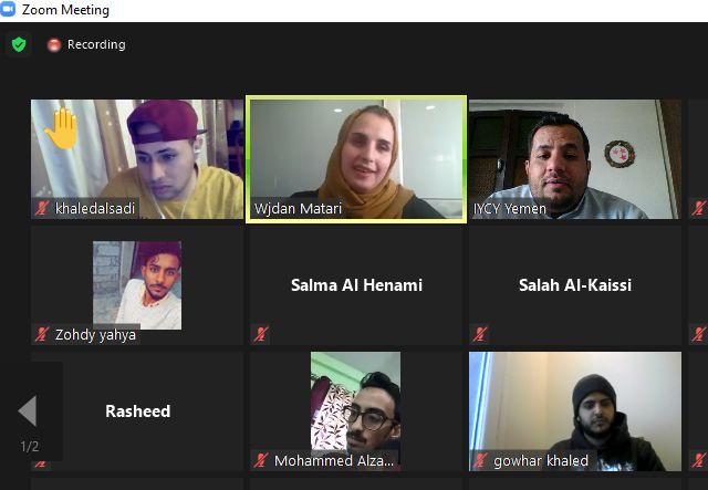 On Saturday 9th January  2021 , I was pleased to give a virtual  seminar to 53 Youth from Yemen  by providing them some technical and professional skills as well as a guide for their education path  and providing them with opportunities resources . 