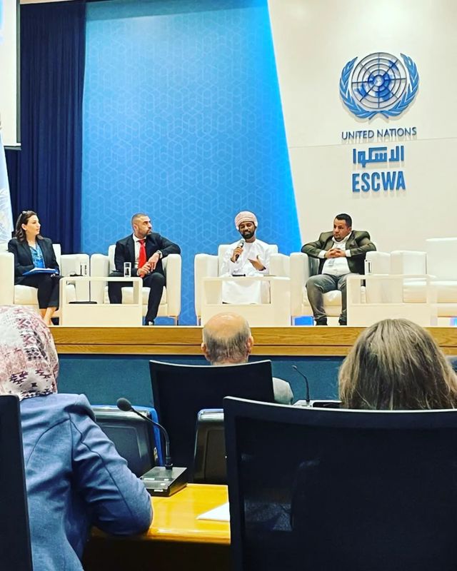 On 23 July 2022 , During my Speech at the  Expert group meeting  to mobilize youth to combat desertification and drought in the Arab World organized by United Nations Economic and Social Commission for Western Asia - ESCWA . Beirut Lebanon . 